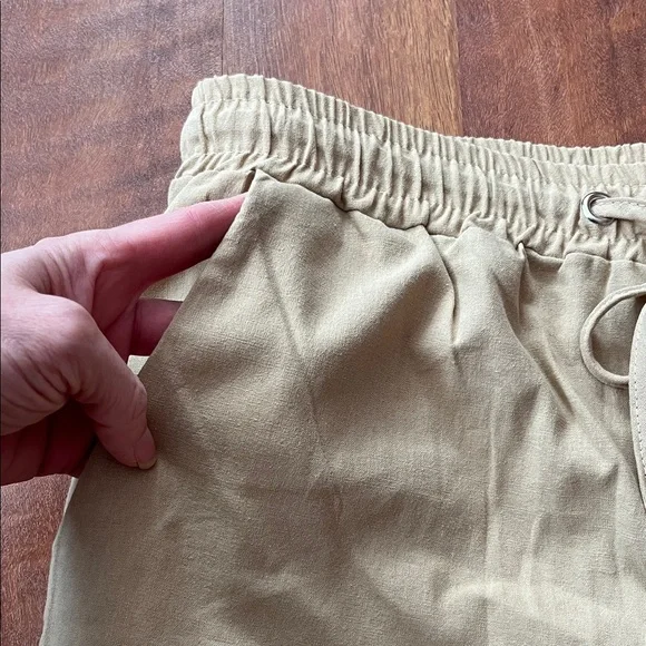 2 new Amazon Burgundy and Tan Drawstring Pants - Picture 14 of 16